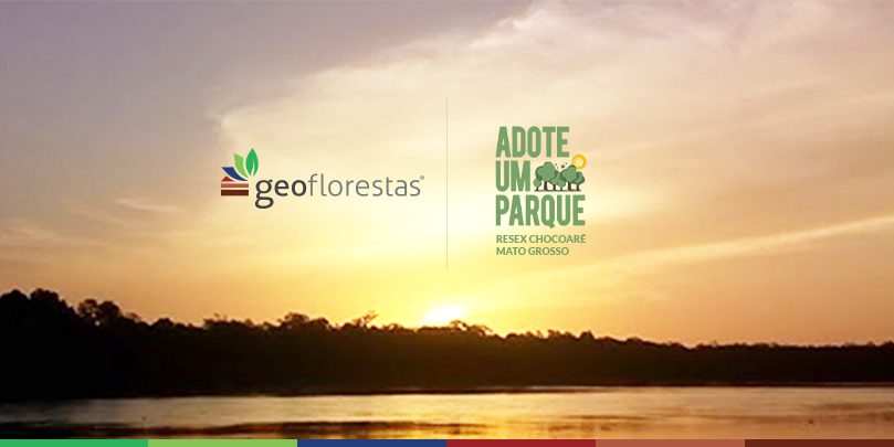 Por do Sol da Reserva Chocoaré-Mato Grosso. Geoflorestas é a quarta empresa a participar do programa adote um parque